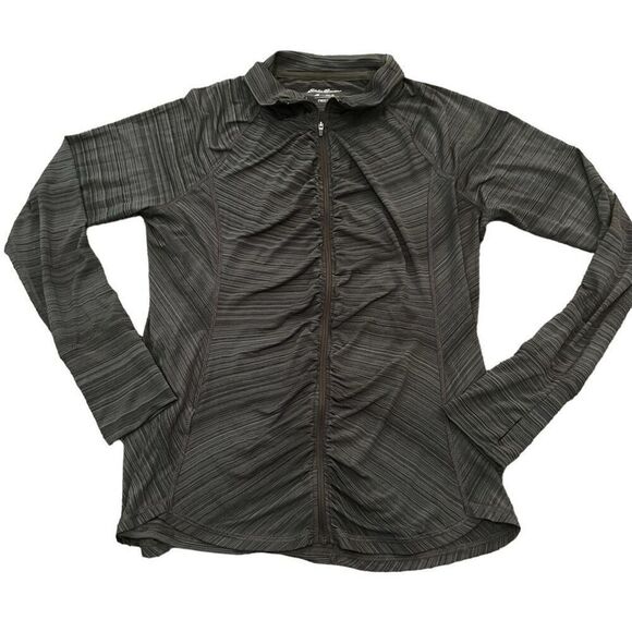 EDDIE BAUER FreeDry Army Green Women’s Athletic Zip Up Jacket Size XL - Picture 1 of 9